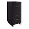 Manhattan Comfort Granville Black 5-Drawer Tall Dresser and 3-Drawer Standard Dresser, Set of 2 GRAN012 - alternate 5